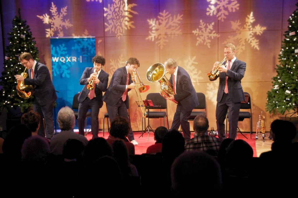 The Canadian Brass perform Christmas music live in The Greene Space